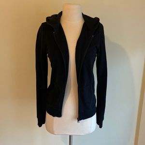 Black zip up hoodie